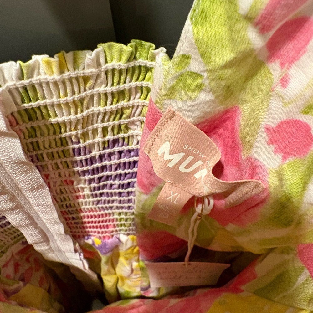 Show Me Your Mumu Prim Mini Dress Blooming Tulips - Picture 4 of 6